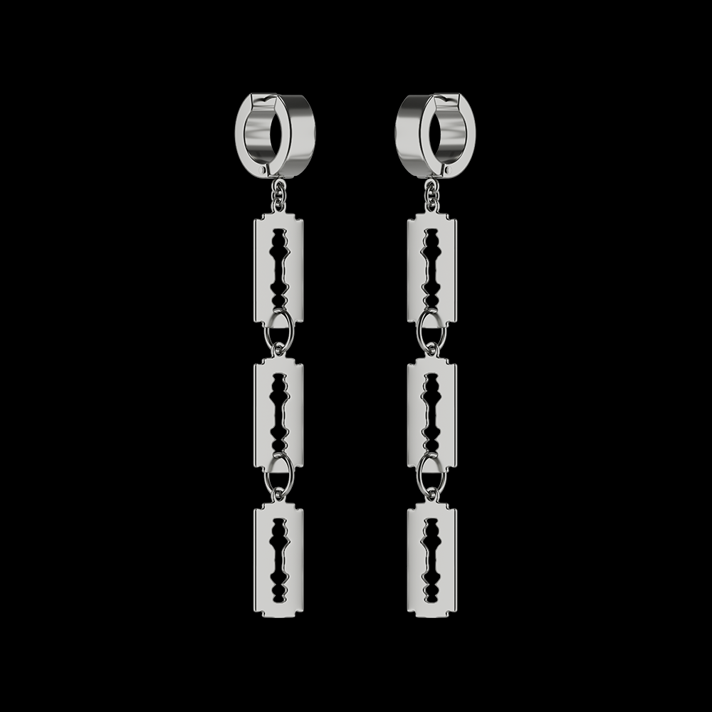 Razor Trio Cuff Earrings