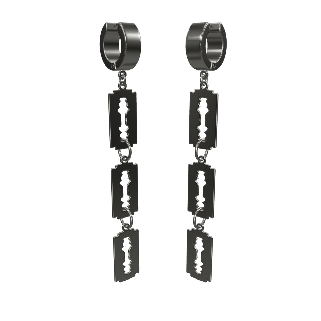 Razor Trio Cuff Earrings